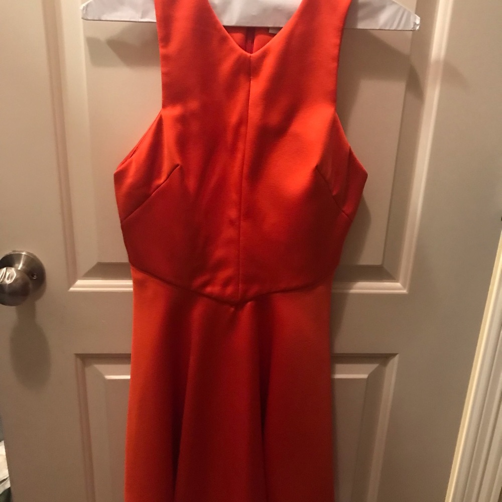 Red C/MEO Collective mini dress